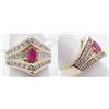 Image 1 : Ladys ring marquise ruby center stone 