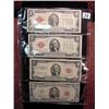 Image 1 : (4) United States Red Seal Notes 1928-1