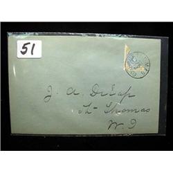 Scott #18a Danish West Indies - Diagona