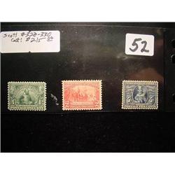 Scott # 328-330 Jamestown Exposition Is