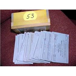 Box of (28) Foreign Approval Booklets -