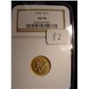 Image 1 : 1926 $2.50 Indian Head Gold Coin  NGC  