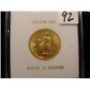 Image 1 : 1908 $20.00 Saint Gaudens Gold Coin in 