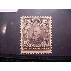 Scott # 308  13 Cent Harrison Stamp  Mi