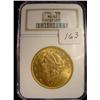 Image 1 : 1904 $20 Liberty Head Gold Coin  NGC  M