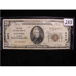 1929 $20.00 National Currency The Firs