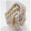 Image 1 : Ladys diamond ring with yellow and whi