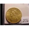1897  $10.00 Liberty Head Gold Coin  AU