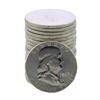 Image 1 : Roll of (20) Brilliant Uncirculated 1963 Franklin Half Dollar Coins