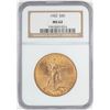 Image 1 : 1922 $20 St. Gaudens Double Eagle Gold Coin NGC MS62
