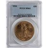 Image 1 : 1910 $20 St. Gaudens Double Eagle Gold Coin PCGS MS61