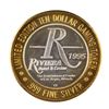 Image 2 : .999 Silver Riviera Hotel & Casino Las Vegas $10 Casino Limited Edition Gaming Token