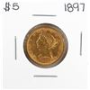 Image 1 : 1897 $5 Liberty Head Eagle Gold Coin