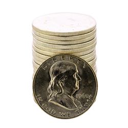 Roll of (20) Brilliant Uncirculated 1960-D Franklin Half Dollar Coins