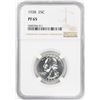 Image 1 : 1938 Proof Washington Quarter Coin NGC PF65