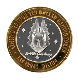 .999 Silver Hilton Las Vegas, Nevada $10 Casino Limited Edition Gaming Token