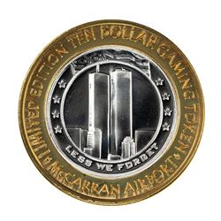 .999 Silver McCarran International Airport Las Vegas, NV $10 Limited Gaming Token
