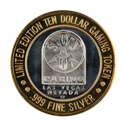 .999 Silver Slots A Fun Casino Las Vegas, NV $10 Limited Edition Casino Gaming Token
