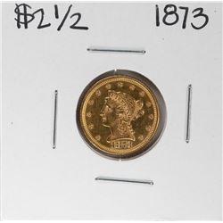 1873 $2 1/2 Liberty Head Quarter Eagle Gold Coin