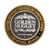 Image 2 : .999 Silver Golden Nugget Las Vegas $10 Limited Edition Casino Gaming Token