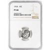 Image 1 : 1954 Proof Roosevelt Dime Coin NGC PF68