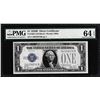 Image 1 : 1928B $1 Funnyback Silver Certificate Note PMG Choice Uncirculated 64EPQ