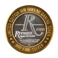 .999 Silver Riviera Hotel & Casino Las Vegas $10 Casino Limited Edition Gaming Token