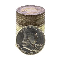 Roll of (20) Brilliant Uncirculated 1963-D Franklin Half Dollar Coins