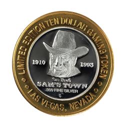 .999 Fine Silver Sam's Town Casino Las Vegas $10 Limited Edition Gaming Token