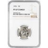 Image 1 : 1951 Proof Jefferson Nickel Coin NGC PF67 Cameo