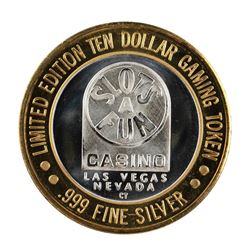 .999 Silver Slots A Fun Casino Las Vegas, NV $10 Limited Edition Casino Gaming Token