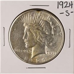 1924-S $1 Peace Silver Dollar Coin