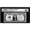 Image 1 : 1928B $1 Funnyback Silver Certificate Note PMG Choice Uncirculated 64EPQ