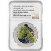 Image 1 : 2015 Niue $2 Proof Avengers Age of Ultron Incredible Hulk Silver Coin NGC PF69 Ultra Cameo