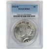 Image 1 : 1923-D $1 Peace Silver Dollar Coin PCGS MS63