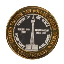 .999 Silver Stratosphere Las Vegas, Nevada $10 Casino Limited Edition Gaming Token