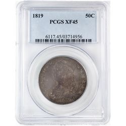 1819 Capped Bust Half Dollar Coin PCGS XF45