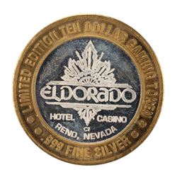 .999 Silver Eldorado Hotel and Casino $10 Casino Gaming Token Limited Edition