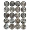 Image 1 : Roll of (20) Brilliant Uncirculated 1990-1997 $1 American Silver Eagle Coins