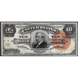 1886 $10 Tombstone Silver Certificate Note