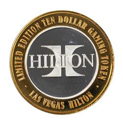 .999 Silver Hilton Las Vegas, Nevada $10 Casino Limited Edition Gaming Token
