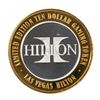 Image 1 : .999 Silver Hilton Las Vegas, Nevada $10 Casino Limited Edition Gaming Token