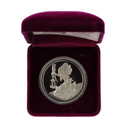 1987 Rarities Mint Disney Dopey 1oz Silver Proof Coin w/Box & COA
