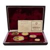Image 2 : 1986 China Panda Gold (5) Coin Proof Set w/ Box & COA