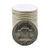 Image 2 : Roll of (20) Brilliant Uncirculated 1963 Franklin Half Dollar Coins