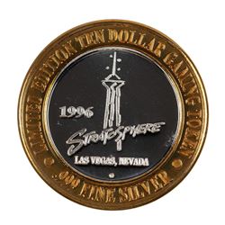 .999 Silver Stratosphere Las Vegas, NV $10 Casino Limited Edition Gaming Token