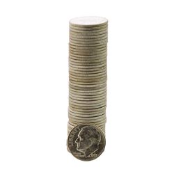 Roll of (50) Brilliant Uncirculated 1963-D Roosevelt Dime Coins