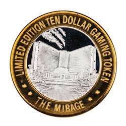 .999 Silver Mirage Las Vegas Nevada $10 Casino Limited Edition Gaming Token