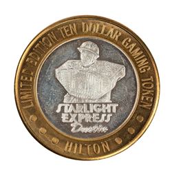 .999 Silver Hilton Las Vegas, Nevada $10 Casino Limited Edition Gaming Token