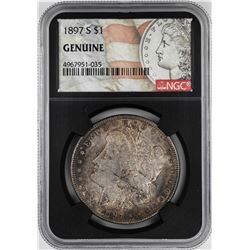 1897-S $1 Morgan Silver Dollar Coin NGC Genuine